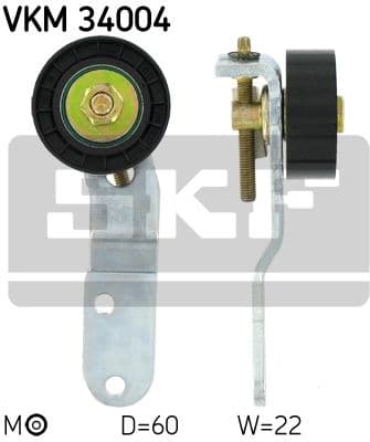Belt Tensioner, V-ribbed belt VKM 34004