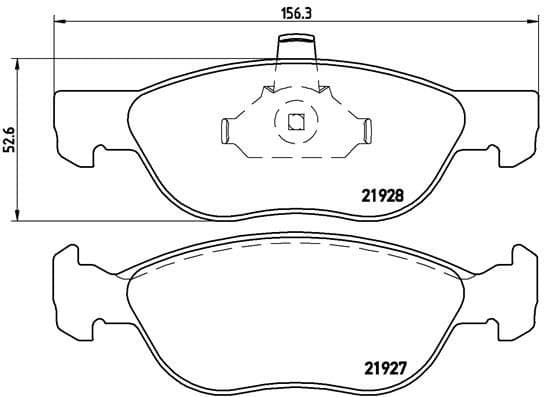 Brake Pad Set, disc brake PRIME LINE P23081