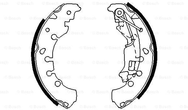 Brake Shoe Set 0986487702 - image 2