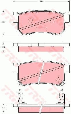 Brake Pad Set, disc brake GDB3382
