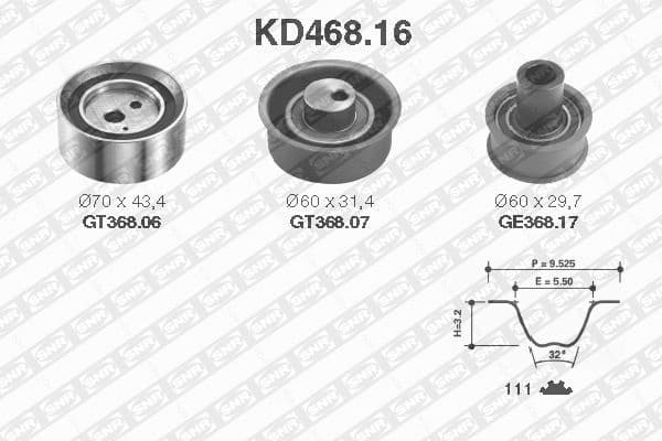 Timing belt kit KD46816 - image 2