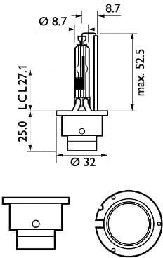 Bulb Xenon WhiteVision gen2 85126WHV2S1 - image 3