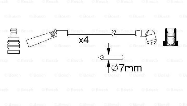 Ignition Cable Kit 0986357157 - image 5
