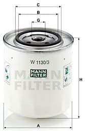 Oil Filter W1130/3