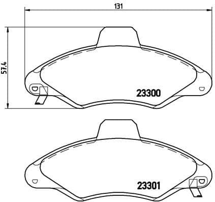 Brake Pad Set, disc brake PRIME LINE P24045