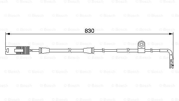 Warning Contact, brake pad wear 1987474958