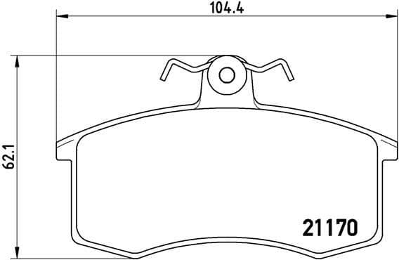 Brake Pad Set, disc brake PRIME LINE P41003