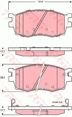 Brake Pad Set, disc brake COTEC GDB3420