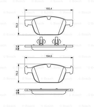 Brake Pad Set, disc brake 0986494305 - image 7