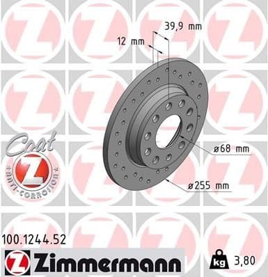 Brake Disc SPORT BRAKE DISC Z 100.1244.52