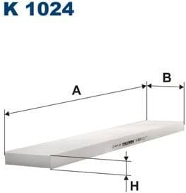 Filter, cabin air K1024