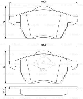 Brake Pad Set, disc brake 0986494003 - image 7