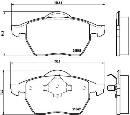 Brake Pad Set, disc brake PRIME LINE P85039