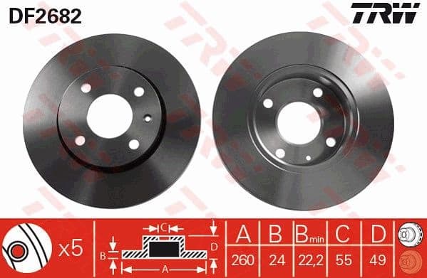 Brake Disc DF2682