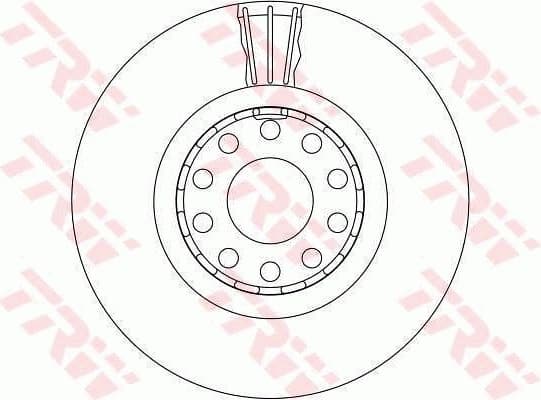 Brake Disc TRW SINGLE DF4125S - image 2