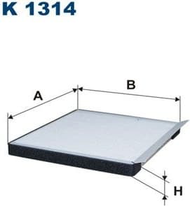 Filter, cabin air K1314