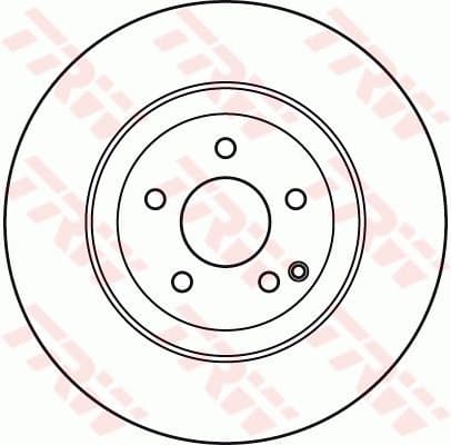 Brake Disc TRW SINGLE DF7351S - image 2