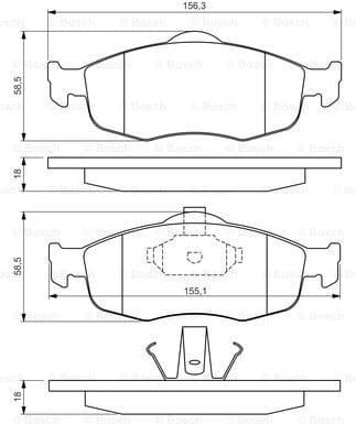 Brake Pad Set, disc brake 0986460969 - image 7