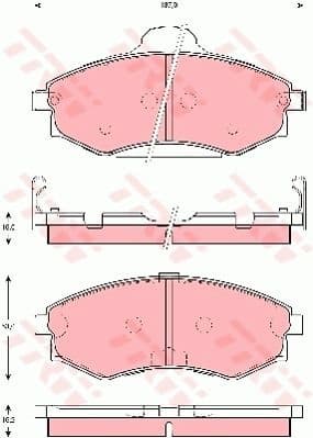 Brake Pad Set, disc brake GDB3259
