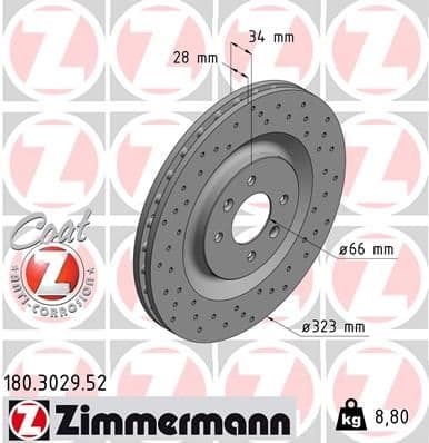 Brake Disc SPORT BRAKE DISC Z 180.3029.52