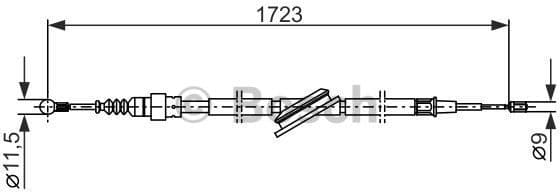 Cable Pull, parking brake 1987477686