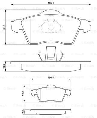 Brake Pad Set, disc brake 0986494008 - image 7
