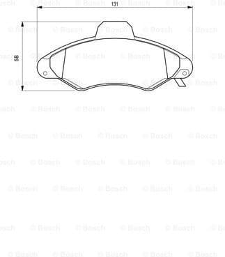 Brake Pad Set, disc brake 0986424644 - image 7