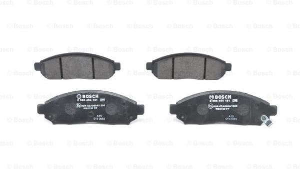 Brake Pad Set, disc brake 0986494151