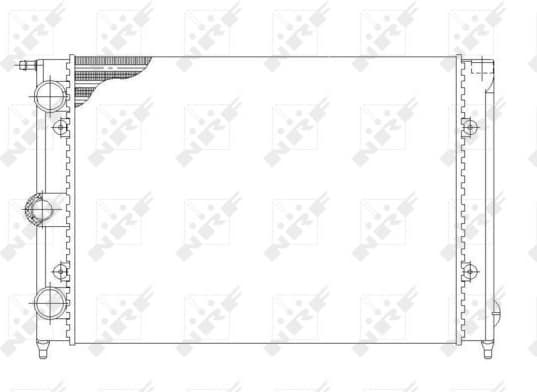 Radiator, engine cooling 58697