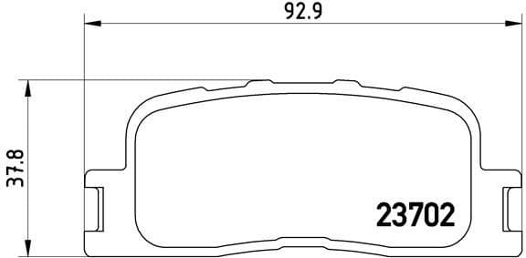 Brake Pad Set, disc brake PRIME LINE P83088