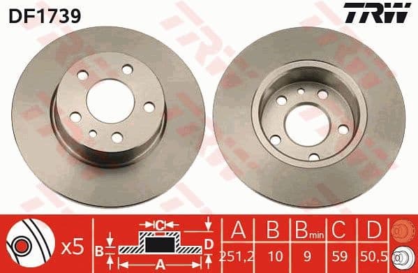 Brake Disc DF1739