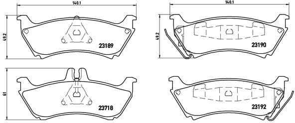 Brake Pad Set, disc brake PRIME LINE P50044