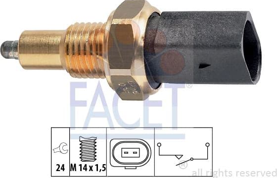 Switch, reverse light Made in Italy - OE Equivalent 7.6256 - image 2