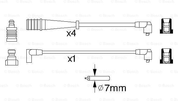 Ignition Cable Kit 0986356704 - image 5