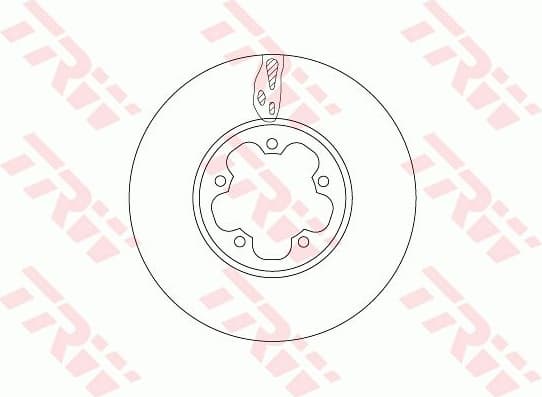 Brake Disc TRW SINGLE DF6781S
