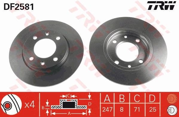 Brake Disc DF2581