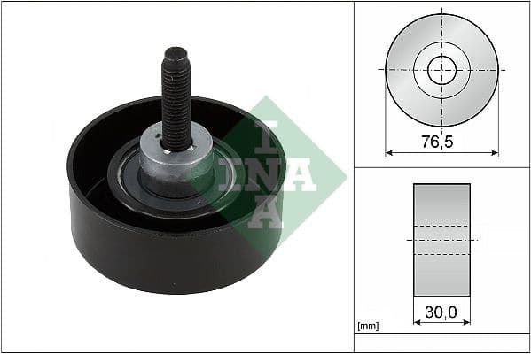 Deflection/Guide Pulley, V-ribbed belt 532045810