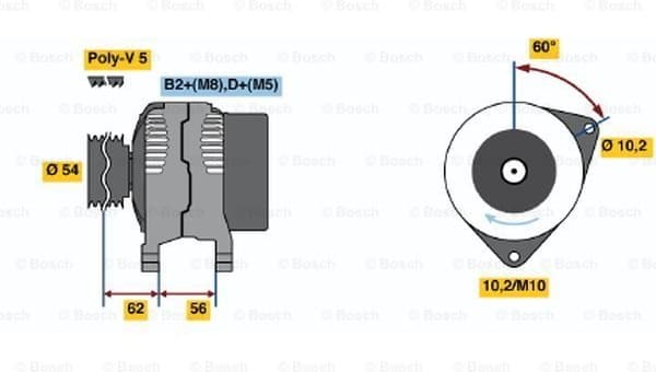 Alternator 0986047280 - image 2