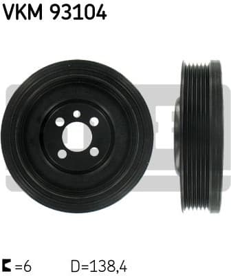 Belt Pulley, crankshaft VKM 93104