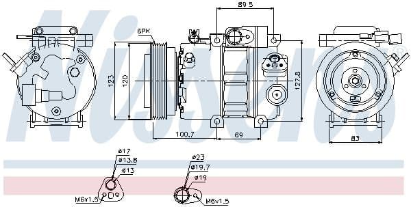 Compressor, air conditioning ** FIRST FIT ** 89278