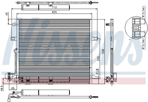 Condenser, air conditioning ** FIRST FIT ** 94897