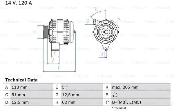 Alternator 0986049530