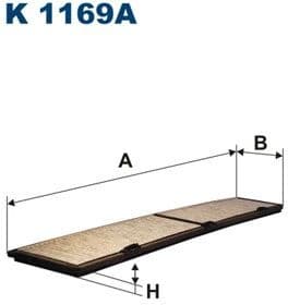 Filter, cabin air K1169A