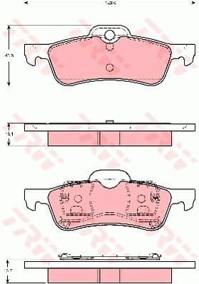 Brake Pad Set, disc brake GDB1477