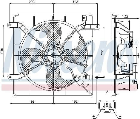 Fan, engine cooling 85046