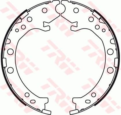 Brake Shoe Set, parking brake GS8789