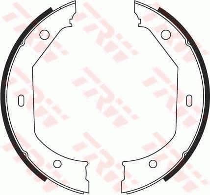 Brake shoes handbrake, Top Quality GS8656 - image 2