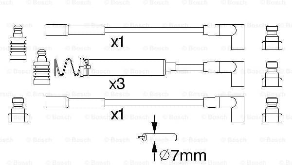 Ignition Cable Kit 0986356723 - image 5