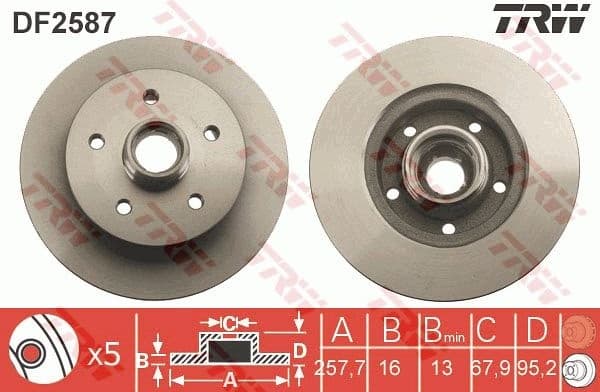 Brake Disc DF2587