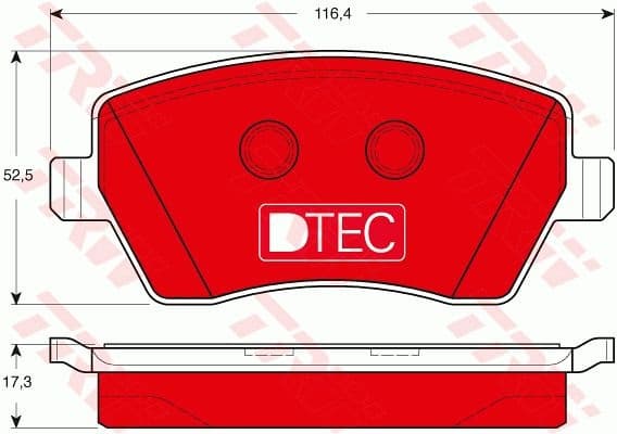 Brake Pad Set, disc brake DTEC COTEC GDB3332DTE